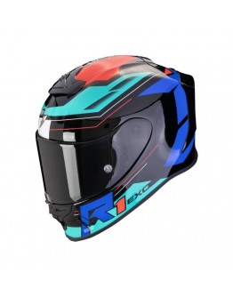 Casca integrala sport SCORPION EXO-R1 EVO AIR BLAZE - Negru/Albastru/Rosu