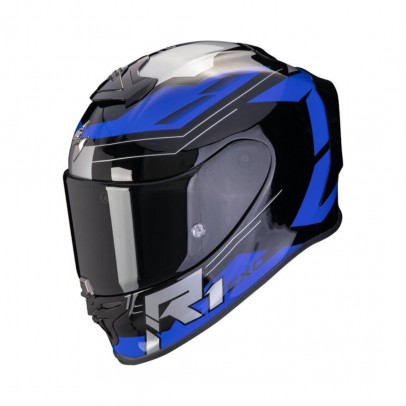 Casca integrala sport SCORPION EXO-R1 EVO AIR BLAZE - Negru/Alb