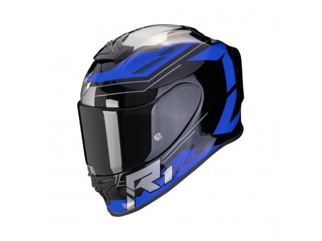 Casca integrala sport SCORPION EXO-R1 EVO AIR BLAZE - Negru/Alb