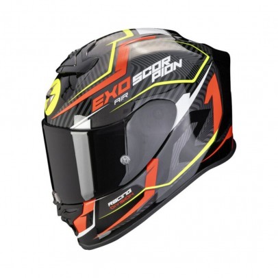 Casca integrala sport SCORPION EXO-R1 EVO AIR COUP - Negru/Rosu/Galben fluo