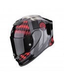 Casca integrala sport SCORPION EXO-R1 EVO AIR FC BAYERN - Negru/Rosu