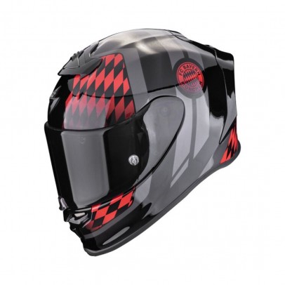 Casca integrala sport SCORPION EXO-R1 EVO AIR FC BAYERN - Negru/Rosu