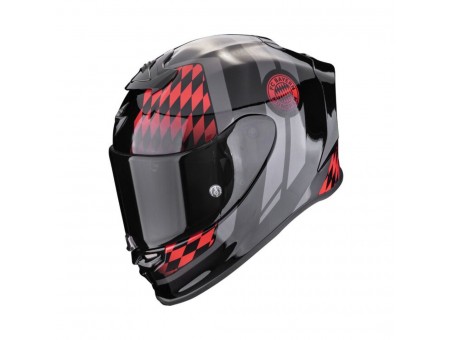 Casca integrala sport SCORPION EXO-R1 EVO AIR FC BAYERN - Negru/Rosu