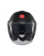 Casca open face motociclete MT Cosmo SV A1 - Negru mat