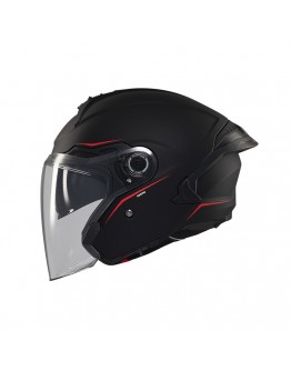 Casca open face motociclete MT Cosmo SV A1 - Negru mat