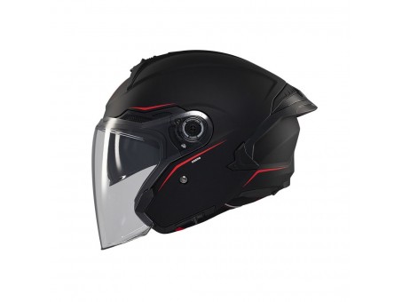 Casca open face motociclete MT Cosmo SV A1 - Negru mat