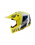 Casca off road MT Falcon Warrior A3 galben lucios