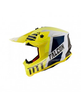 Casca off road MT Falcon Warrior A3 galben lucios