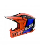 Casca off road MT Falcon Warrior C4 portocaliu lucios