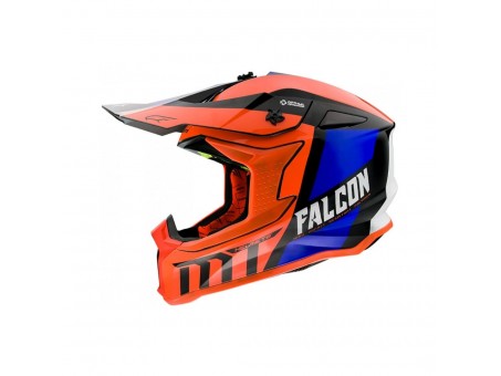 Casca off road MT Falcon Warrior C4 portocaliu lucios