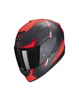 Casca integrala SCORPION EXO-1400 EVO CARBON AIR KENDAL - Negru mat/Rosu