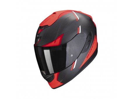 Casca integrala SCORPION EXO-1400 EVO CARBON AIR KENDAL - Negru mat/Rosu