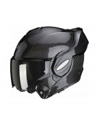 Casca modulara flip-back SCORPION EXO-TECH EVO SOLID CARBON - Negru