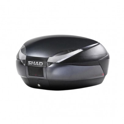 Top case SHAD SH48 D0B48300 - Dark grey/black with PREMIUM SMART lock