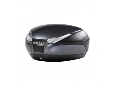 Top case SHAD SH48 D0B48300 - Dark grey/black with PREMIUM SMART lock