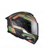 Casca Flip-up MT Atom 2 SV Bast A6 military Maro,verde mat