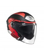 Casca open face motociclete MT Cosmo SV Cruiser B5 - Rosu mat