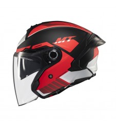 Casca open face motociclete MT Cosmo SV Cruiser B5 - Rosu mat