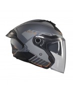 Casca open face motociclete MT Cosmo SV C2 - Gri mat