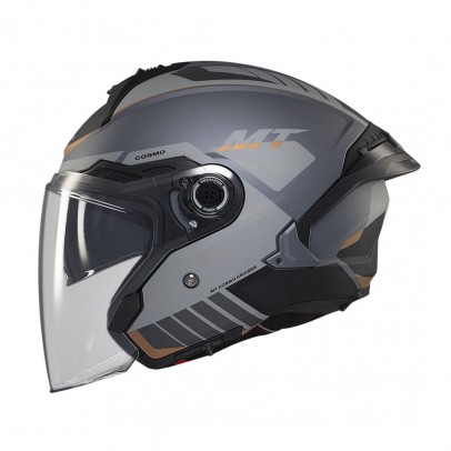 Casca open face motociclete MT Cosmo SV C2 - Gri mat