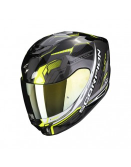 Casca integrala SCORPION EXO-391 HAUT - Negru/Galben fluo