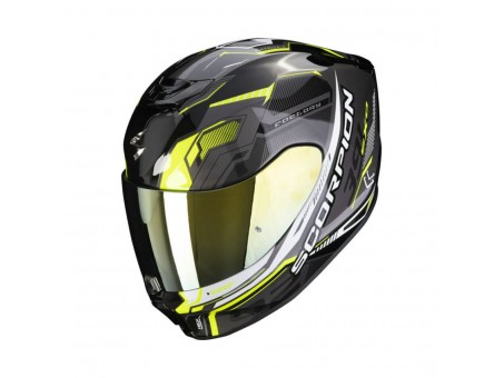 Casca integrala SCORPION EXO-391 HAUT - Negru/Galben fluo