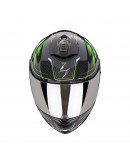 Casca integrala SCORPION EXO-1400 EVO II CARBON AIR MIRAGE - Negru/Verde