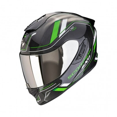 Casca integrala SCORPION EXO-1400 EVO II CARBON AIR MIRAGE - Negru/Verde