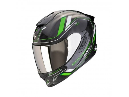 Casca integrala SCORPION EXO-1400 EVO II CARBON AIR MIRAGE - Negru/Verde