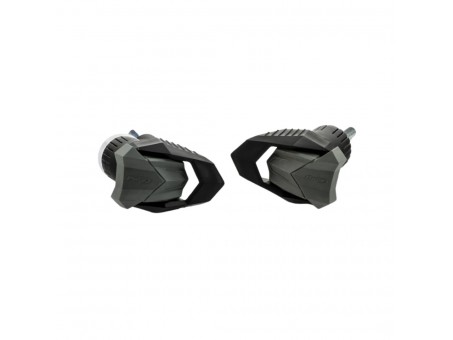 Frame sliders PUIG R19 black with grey rubber