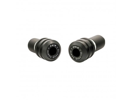 Frame sliders PUIG VINTAGE black with grey rubber