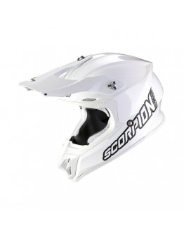 Casca cross-enduro SCORPION EXO VX-16 EVO AIR SOLID - Alb