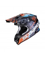 Casca cross-enduro SCORPION EXO VX-16 EVO AIR ROK - Negru/Portocaliu