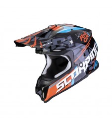 Casca cross-enduro SCORPION EXO VX-16 EVO AIR ROK - Negru/Portocaliu