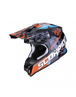 Casca cross-enduro SCORPION EXO VX-16 EVO AIR ROK - Negru/Portocaliu