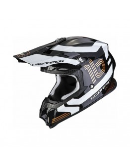 Casca cross-enduro SCORPION EXO VX-16 EVO AIR TUB - Negru/Auriu