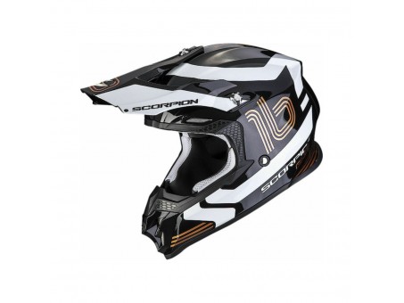 Casca cross-enduro SCORPION EXO VX-16 EVO AIR TUB - Negru/Auriu