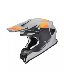 Casca cross-enduro SCORPION EXO VX-16 EVO AIR SPECTRUM - Gri mat/Portocaliu