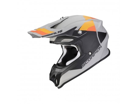 Casca cross-enduro SCORPION EXO VX-16 EVO AIR SPECTRUM - Gri mat/Portocaliu