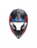 Casca cross-enduro SCORPION EXO VX-16 EVO AIR SPECTRUM - Negru mat/Rosu/Albastru