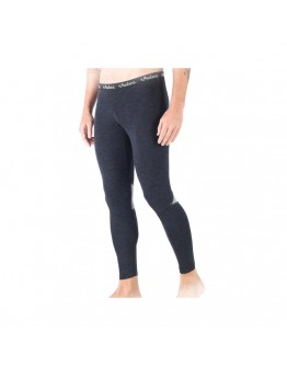 Pantaloni Barbati Termoactivi Woolona Patch 100% Lână Merino - Negru