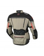 Geaca textil impermeabila touring/adventure MACNA CHIEFTANE - Bej/Negru