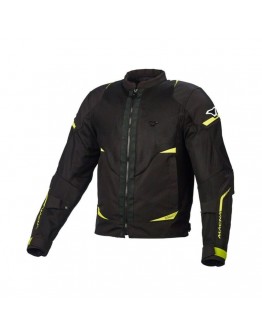 Geaca de vara textil MACNA HURRACAGE - Negru/Galben fluo 