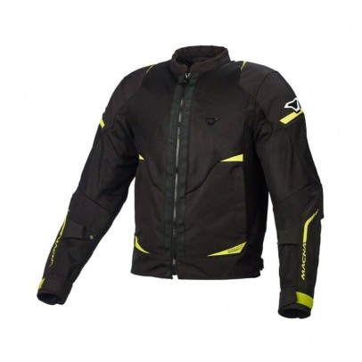 Geaca de vara textil MACNA HURRACAGE - Negru/Galben fluo