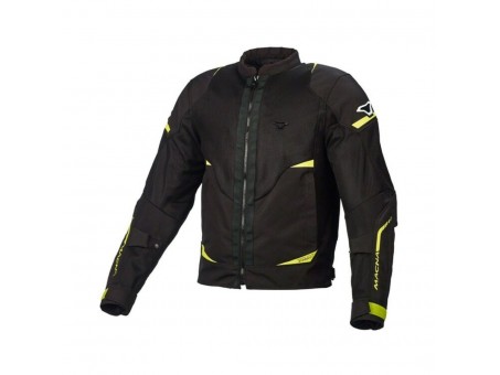 Geaca de vara textil MACNA HURRACAGE - Negru/Galben fluo