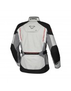 Geaca textil impermeabila touring/adventure MACNA MUNDIAL - gri/negru/rosu