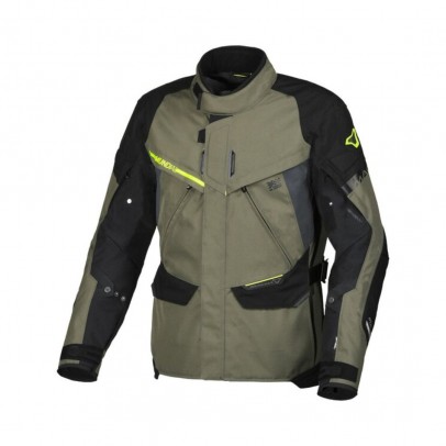 Geaca textil impermeabila touring/adventure MACNA MUNDIAL - verde/negru