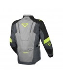 Geaca textil impemeabila touring/adventure MACNA NOTCH - gri/galben