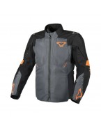 Geaca textil impemeabila touring/adventure MACNA NOTCH - negru/portocaliu