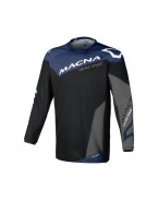 Tricou cross-enduro MACNA BACKYARD-1 - Negru/Albastru/Gri